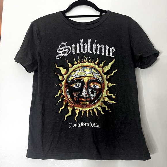 Sublime Tops - Sublime Vintage Graphic Logo Band Concert Tee T-Shirt